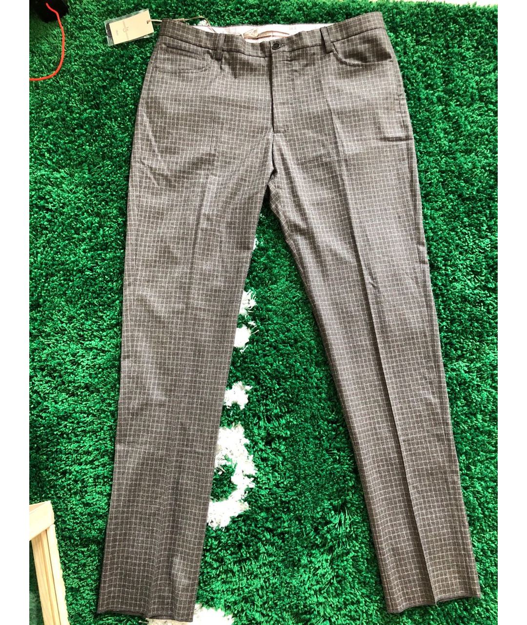 BILANCIONI Мульти шерстяные классические брюки, фото 9