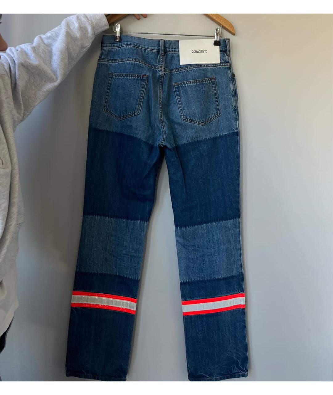CALVIN KLEIN Синие хлопко-полиэстеровые джинсы скинни, фото 2