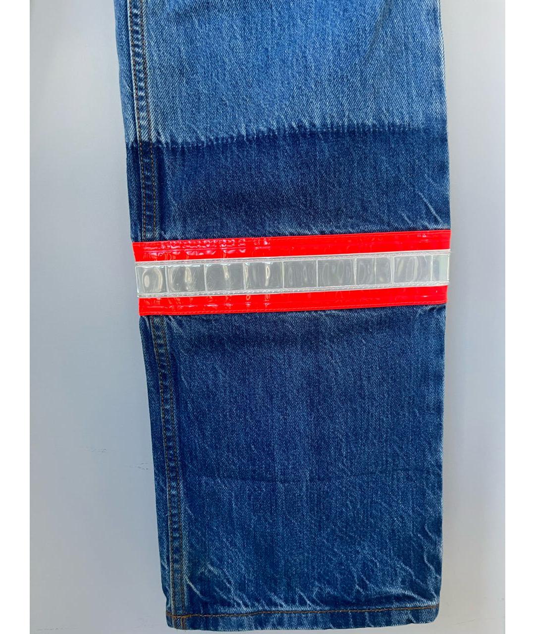 CALVIN KLEIN Синие хлопко-полиэстеровые джинсы скинни, фото 5