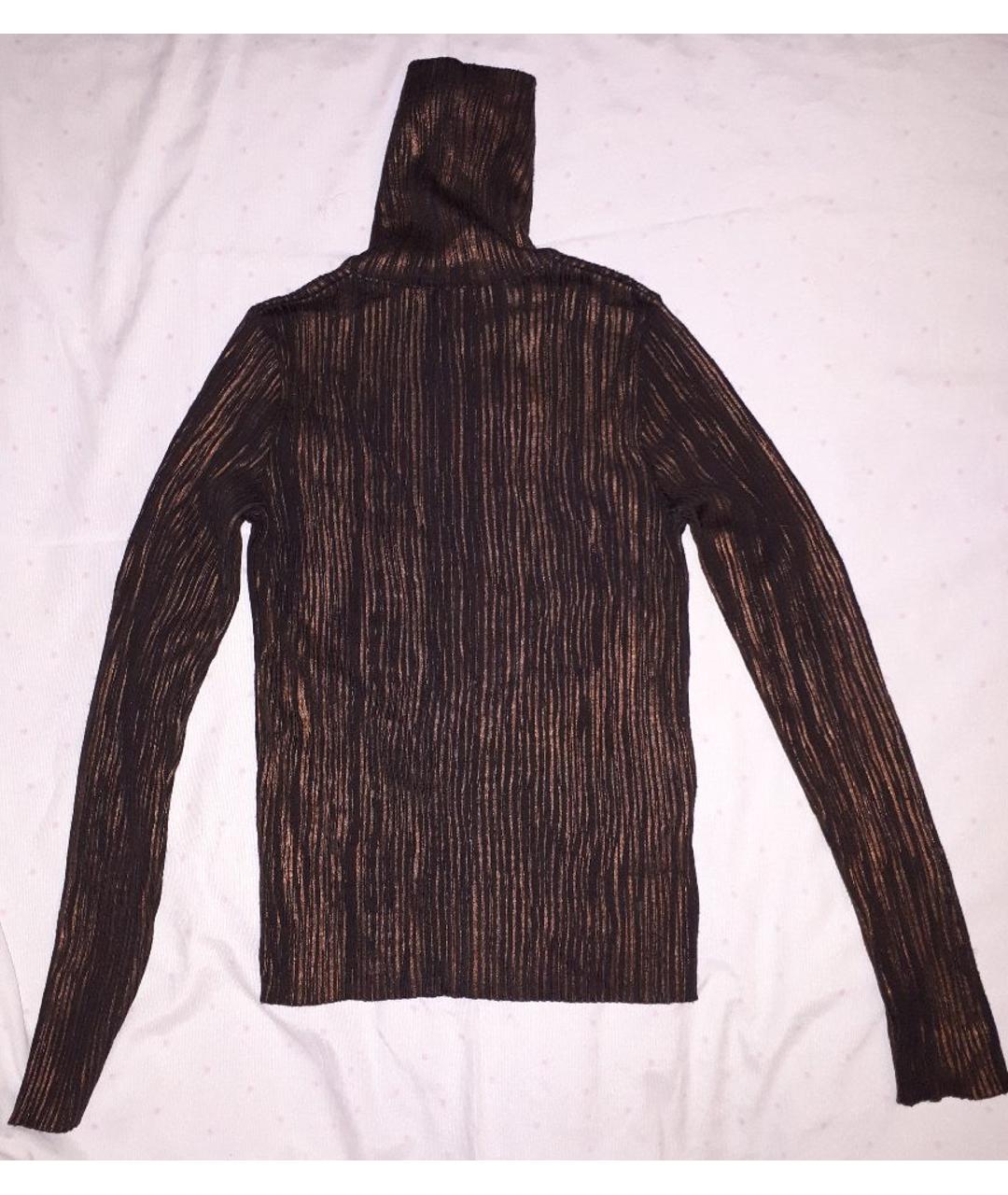TRUSSARDI JEANS Коричневый шерстяной джемпер / свитер, фото 2