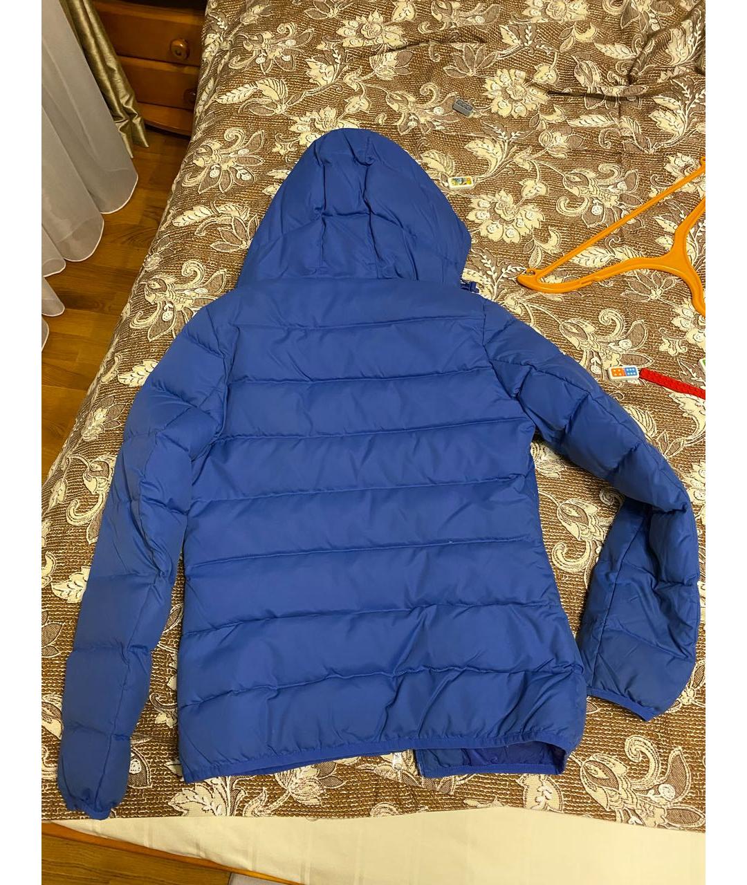 EMPORIO ARMANI Темно-синяя полиэстеровая куртка, фото 2