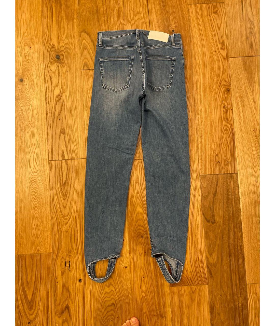 ERIKA CAVALLINI Голубые хлопковые прямые джинсы, фото 2