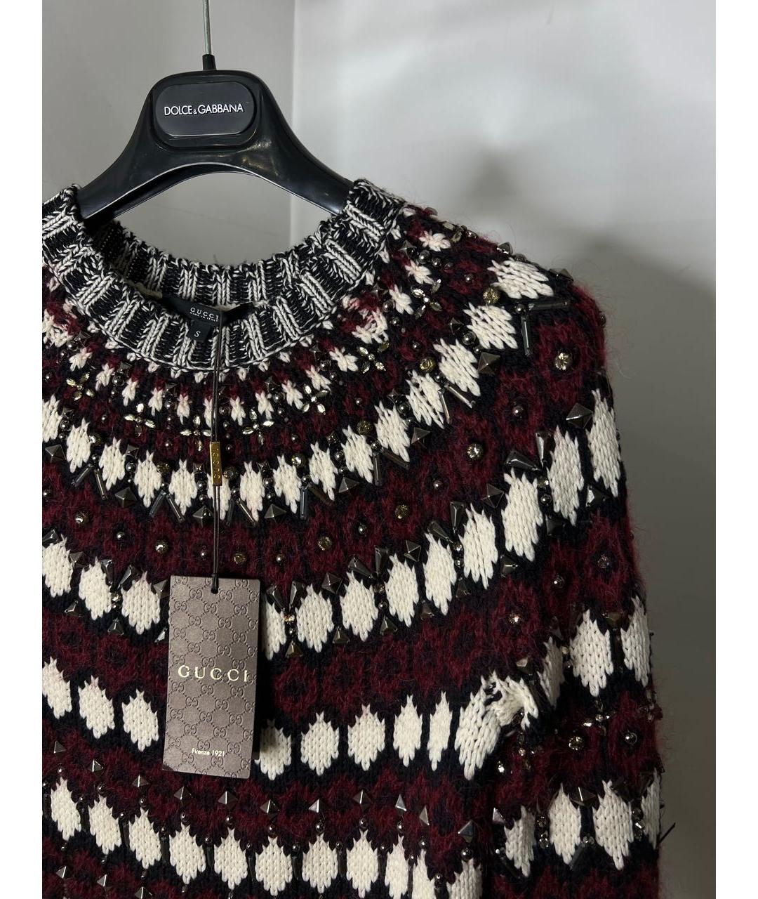 GUCCI Бежевый шерстяной джемпер / свитер, фото 4