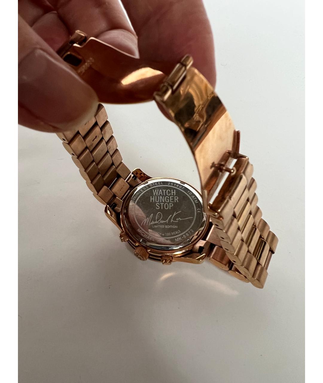 MICHAEL KORS COLLECTION Золотые часы из розового золота, фото 3