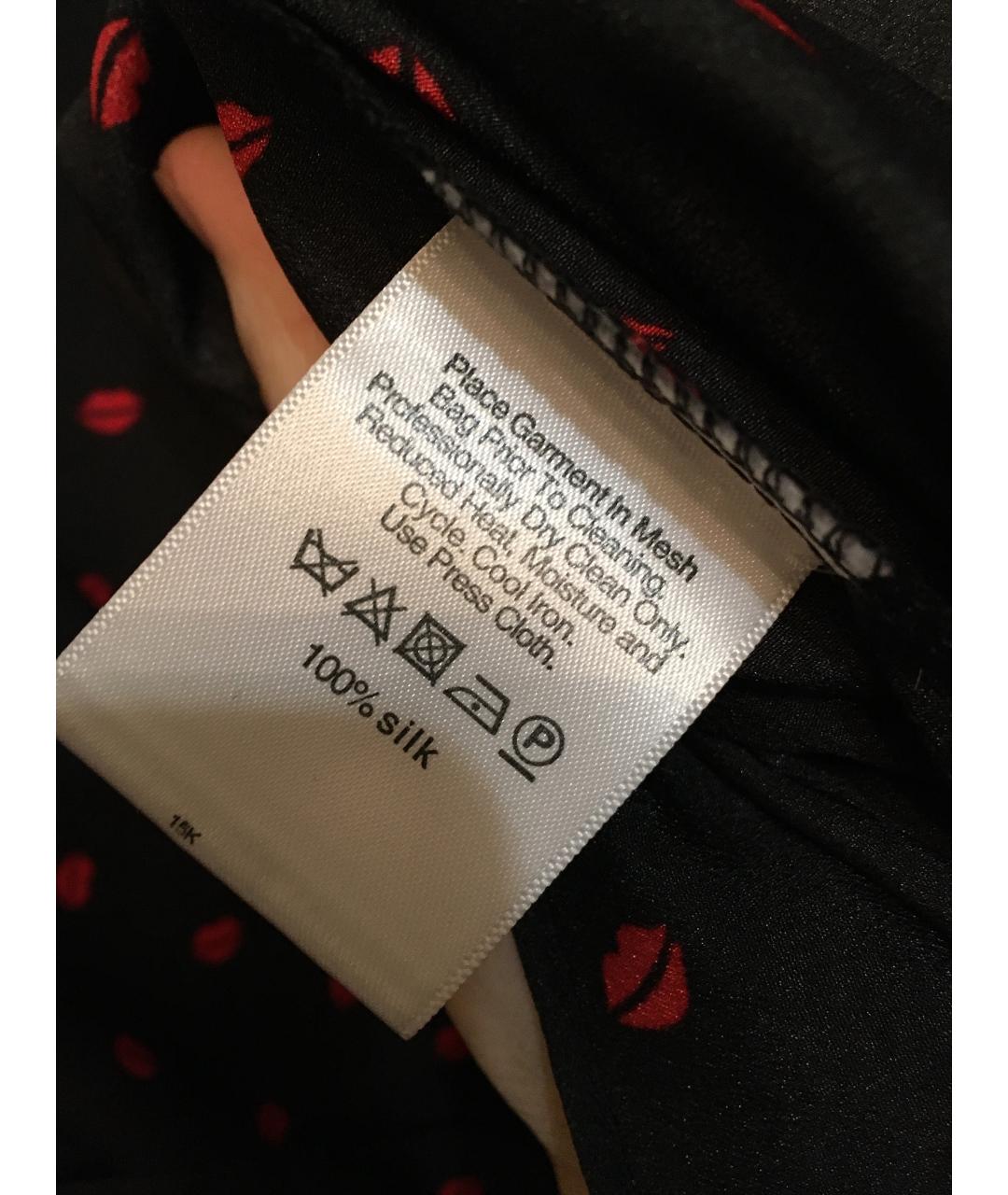 DKNY Черное шелковое коктейльное платье, фото 3