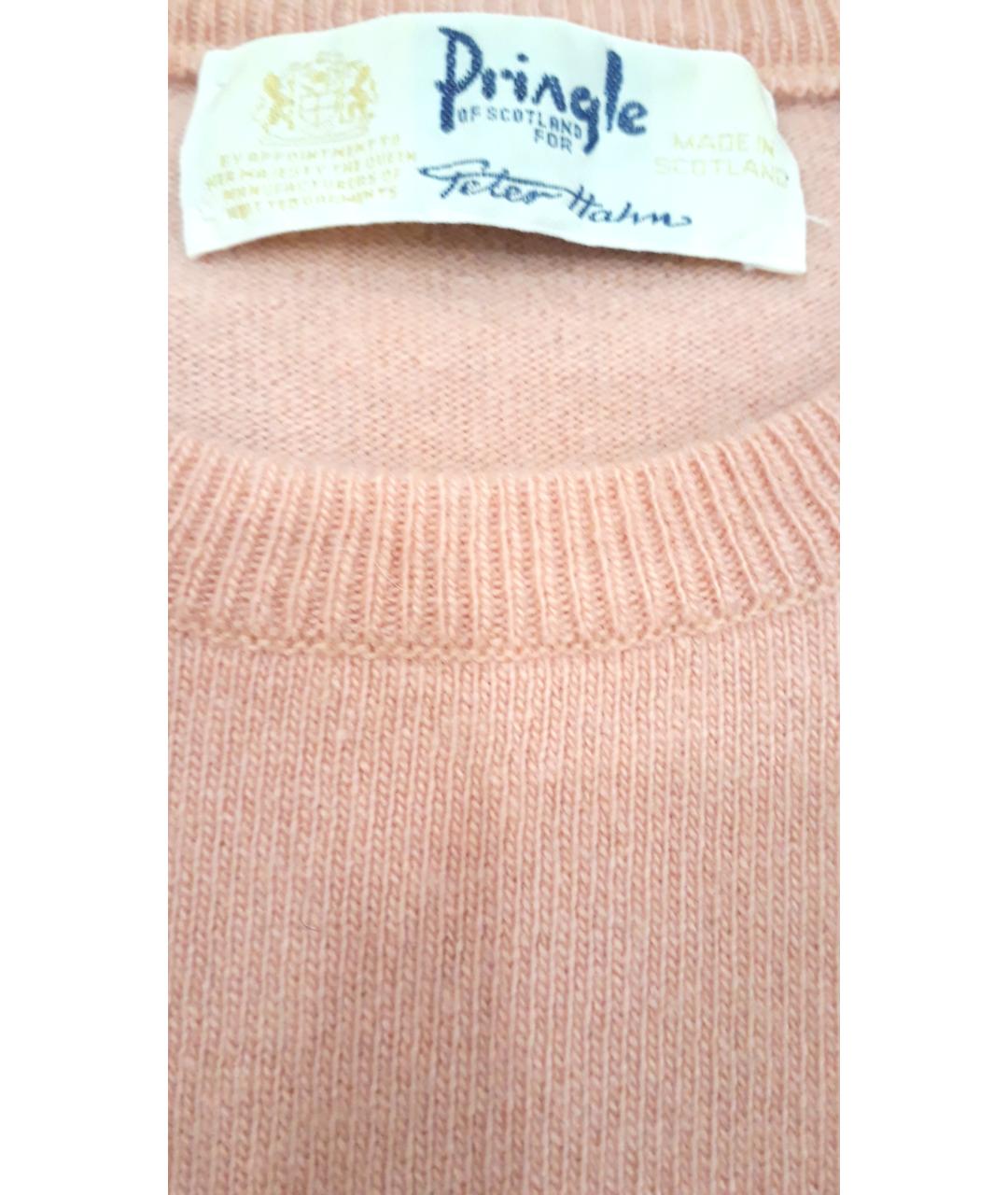 PRINGLE OF SCOTLAND Розовый кашемировый джемпер / свитер, фото 3