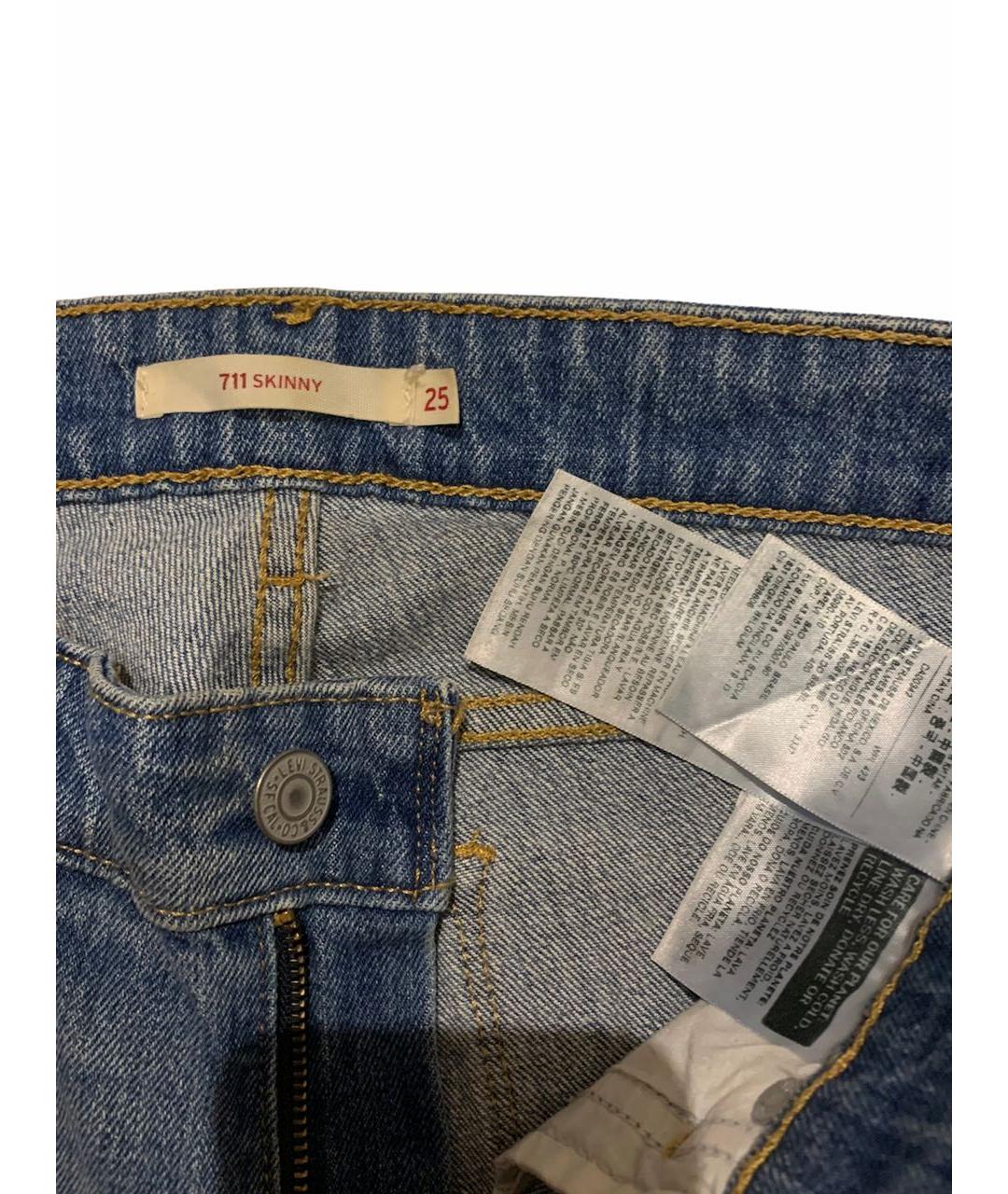 LEVI'S Синие джинсы слим, фото 3