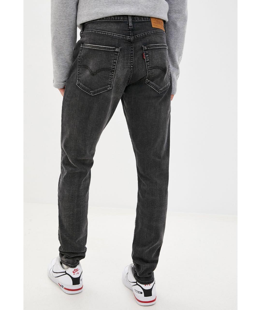 LEVI'S Серые хлопко-эластановые джинсы скинни, фото 2