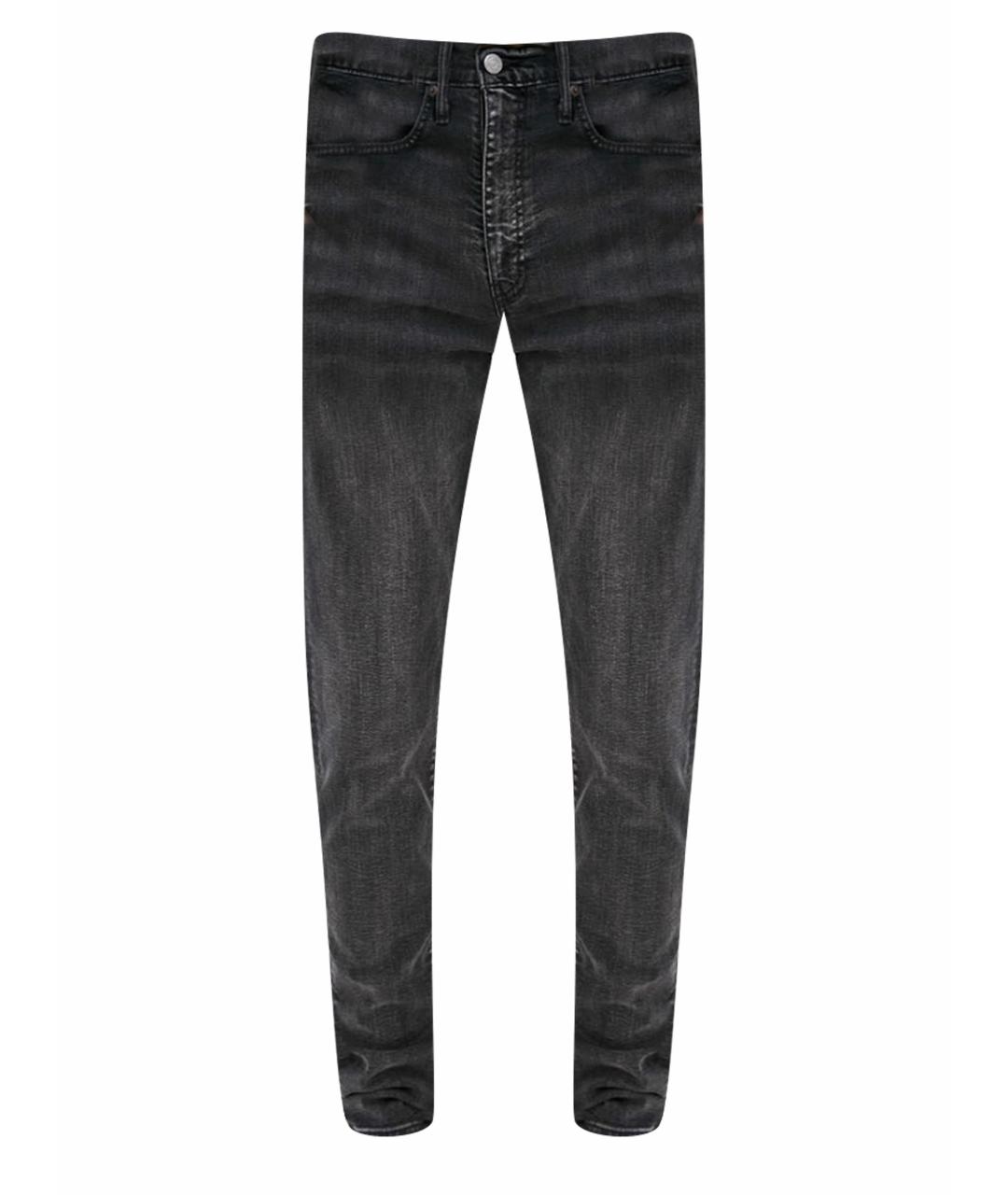 LEVI'S Серые хлопко-эластановые джинсы скинни, фото 1