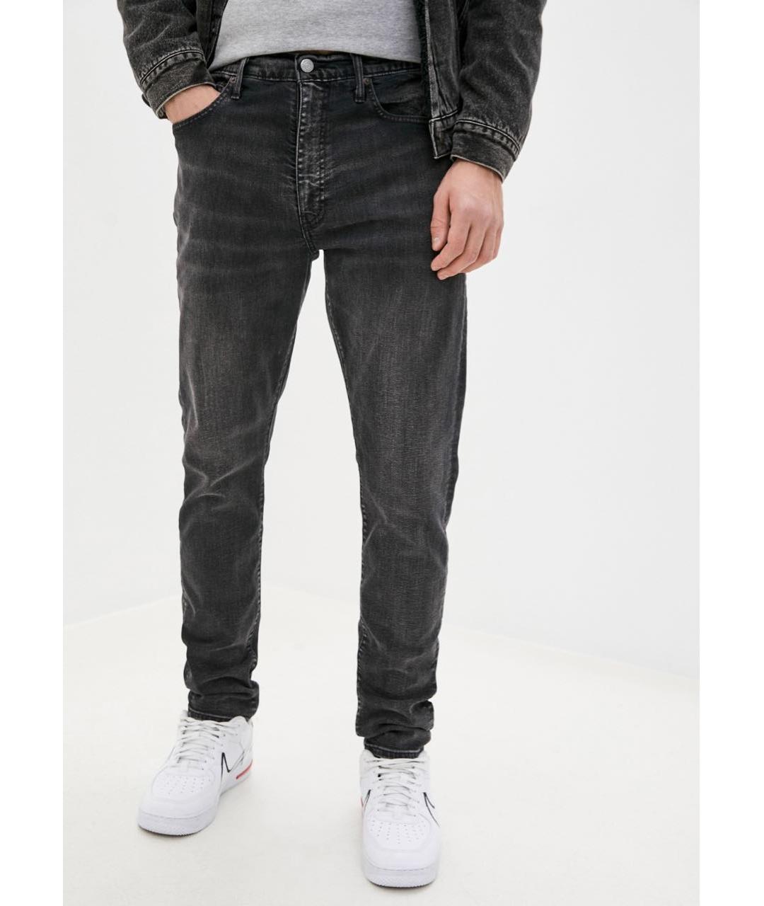 LEVI'S Серые хлопко-эластановые джинсы скинни, фото 3