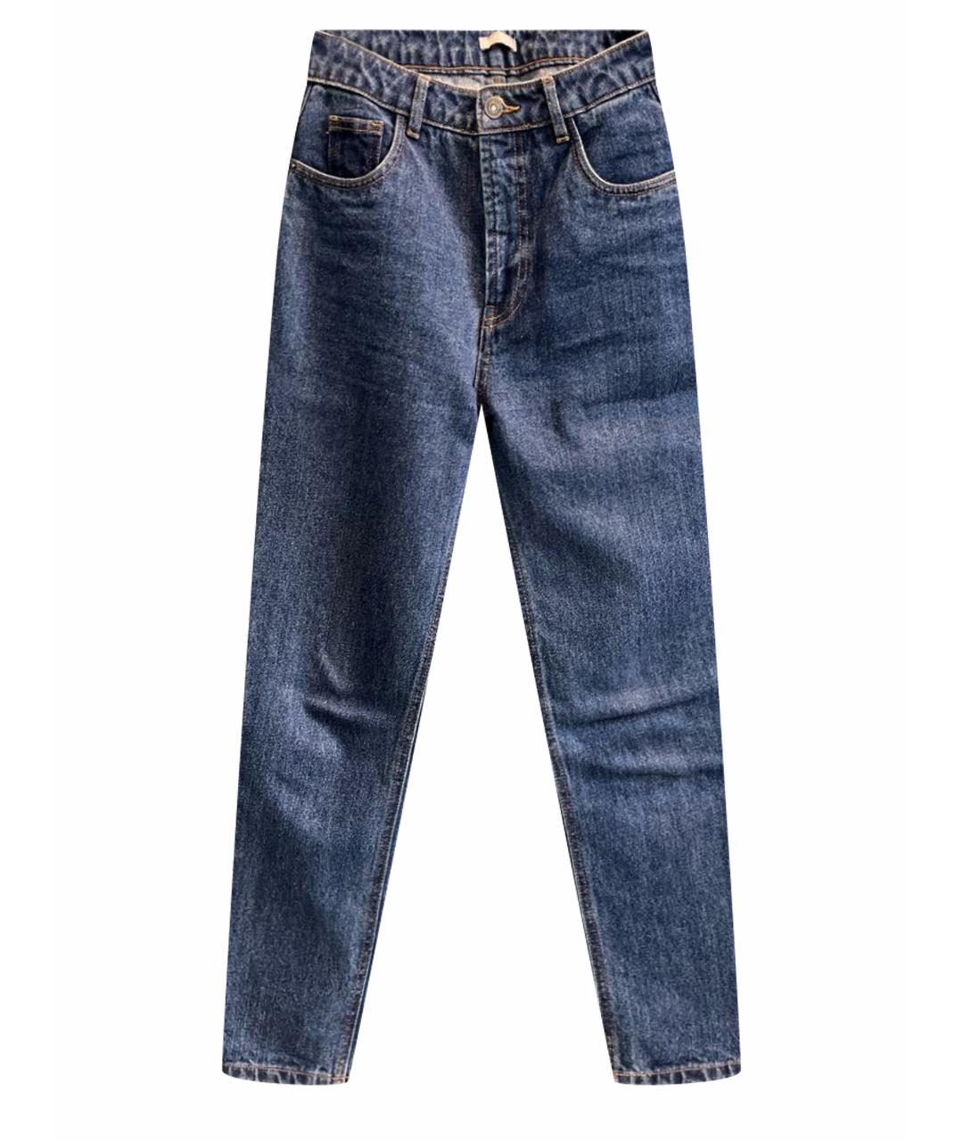 12 STOREEZ Синие хлопковые джинсы слим, фото 1