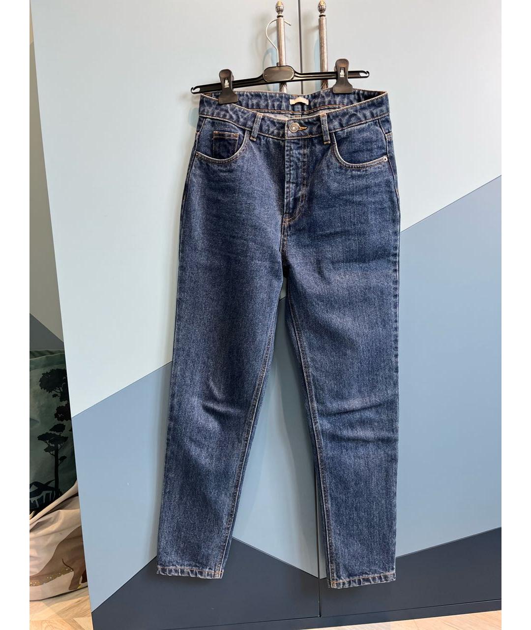 12 STOREEZ Синие хлопковые джинсы слим, фото 3