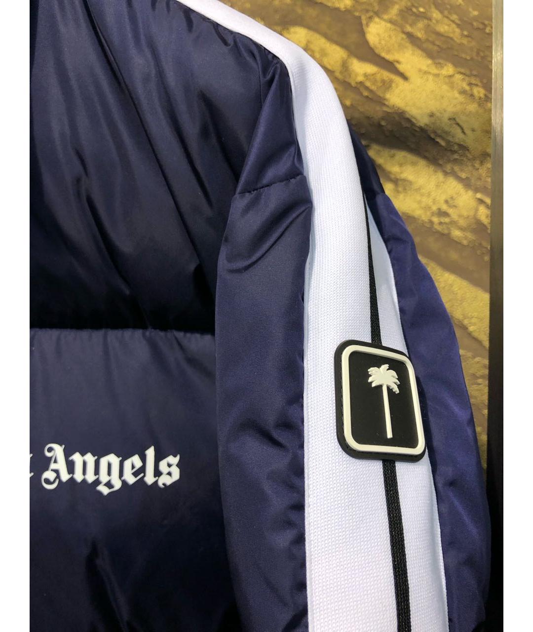 PALM ANGELS Темно-синий полиамидовый пуховик, фото 4