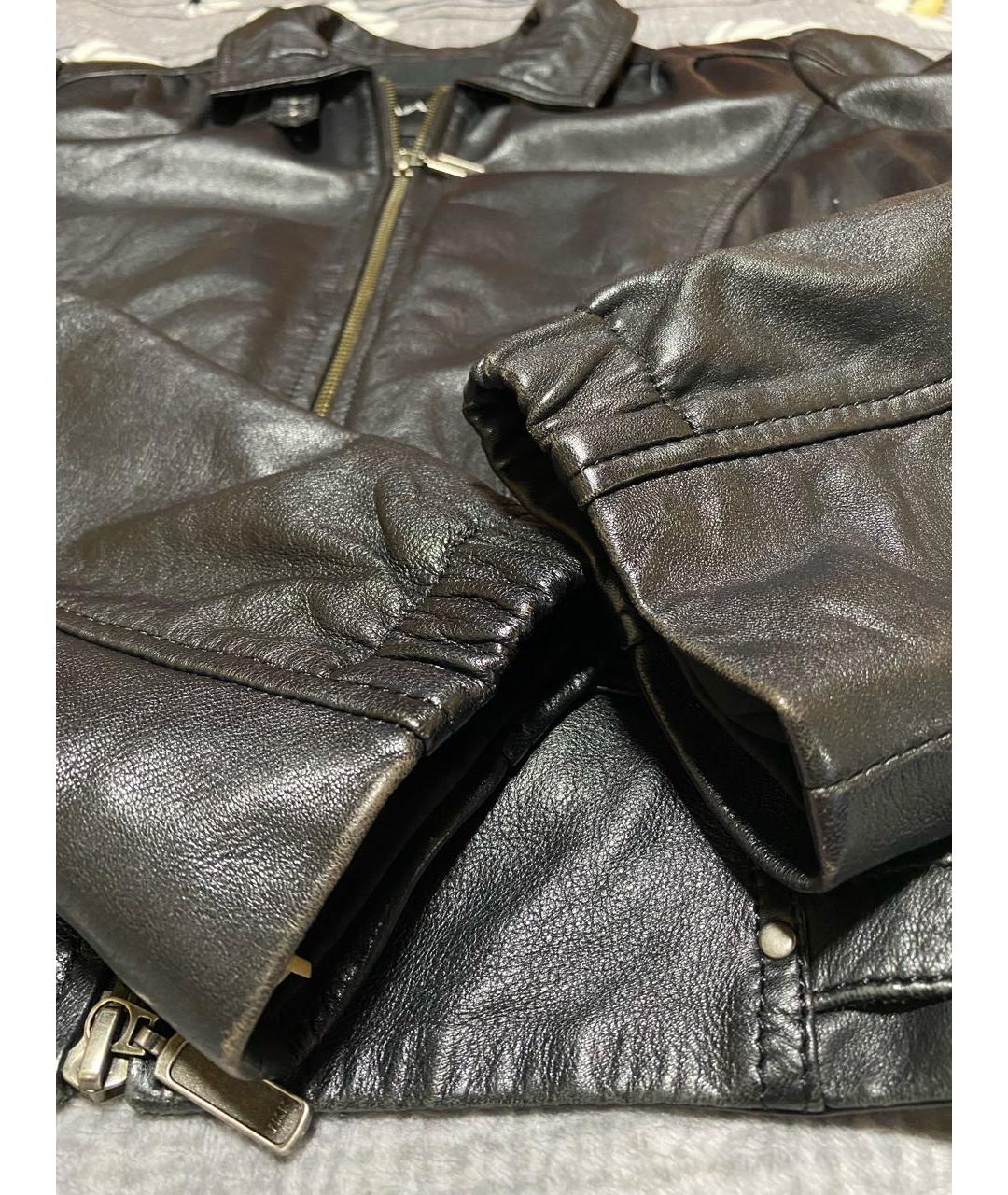 MAX&CO Черная кожаная куртка, фото 4