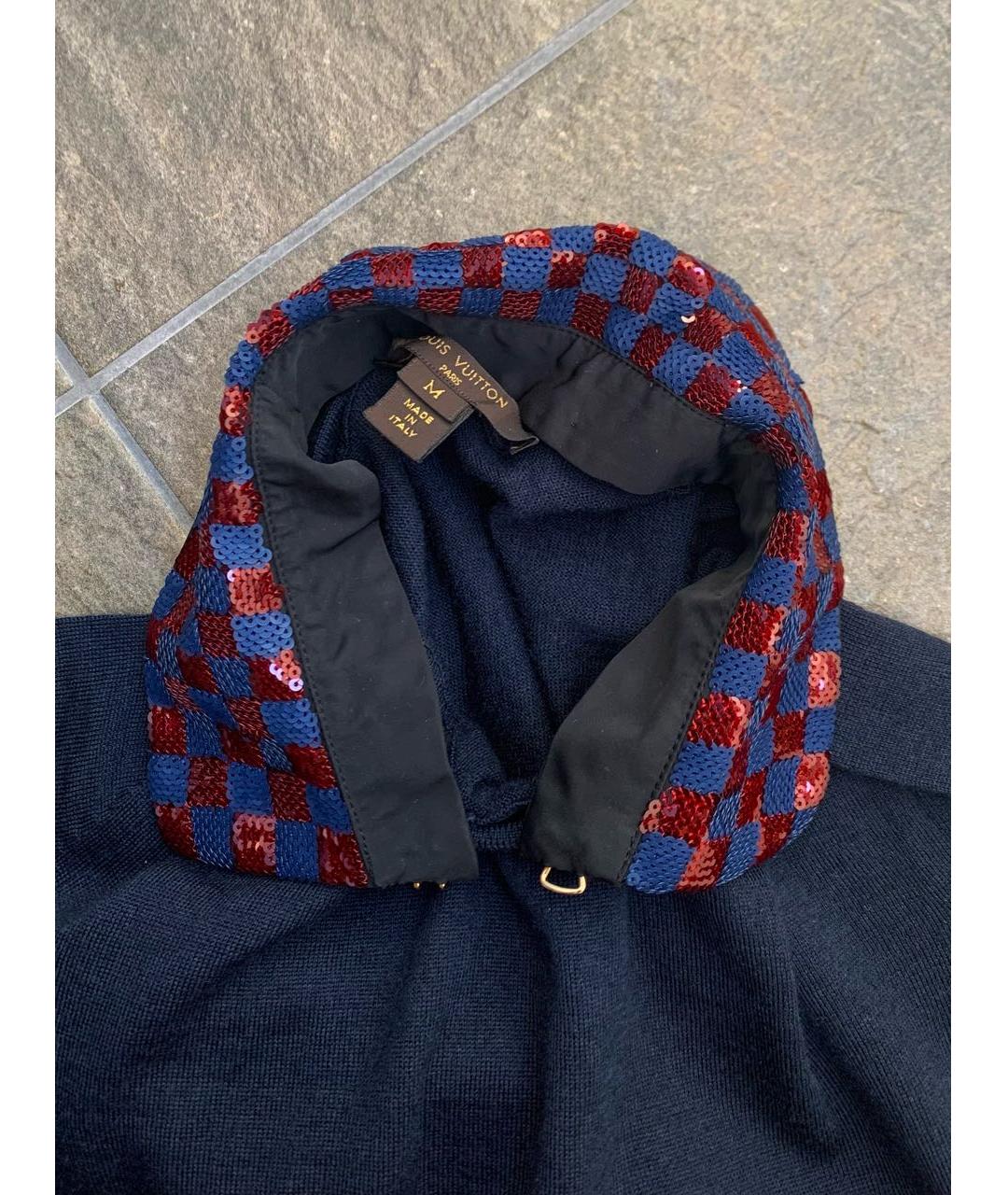LOUIS VUITTON Синий шерстяной джемпер / свитер, фото 3