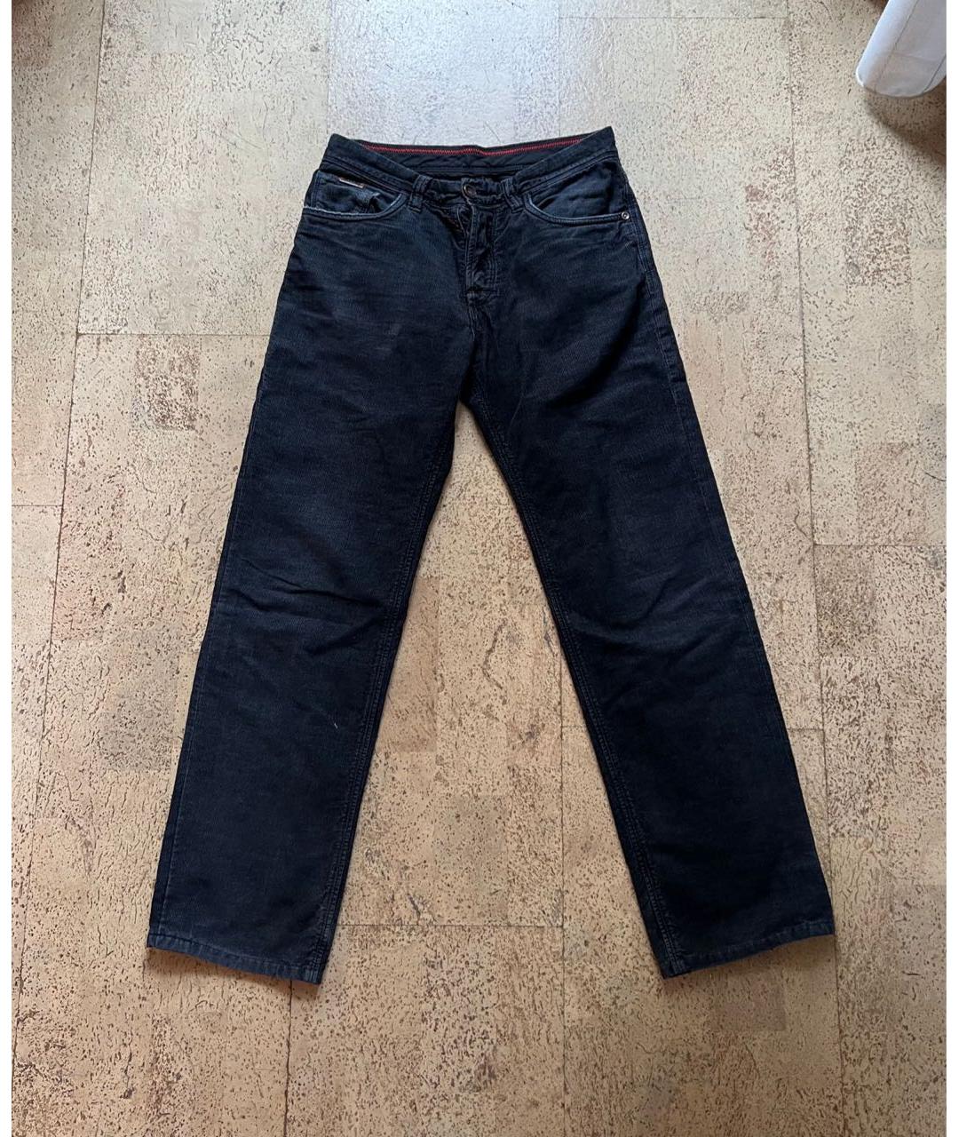 PAL ZILERI Серые хлопковые прямые джинсы, фото 7