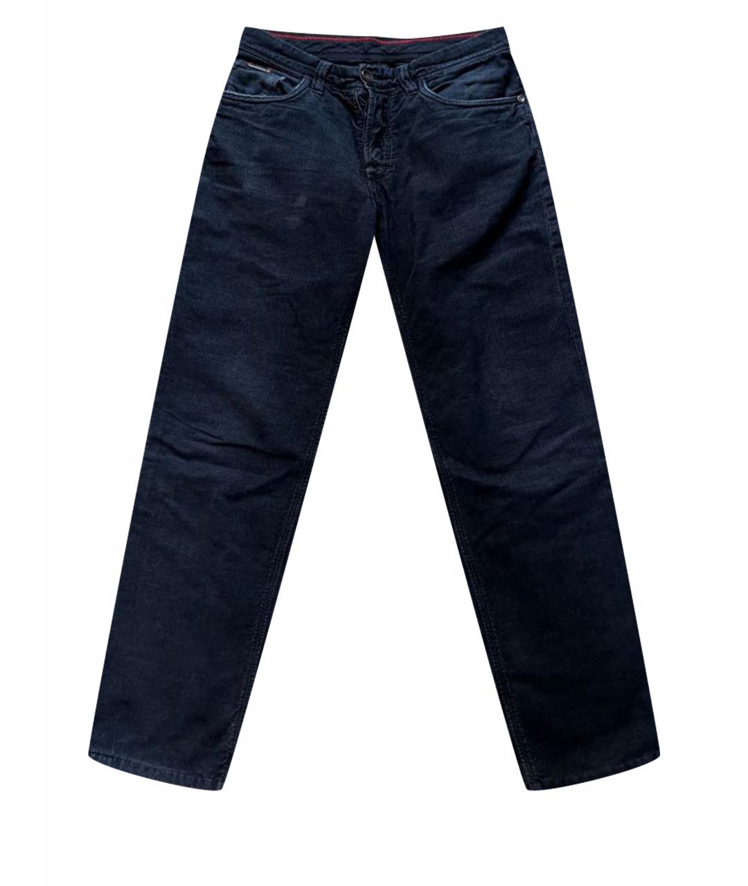 PAL ZILERI Серые хлопковые прямые джинсы, фото 1