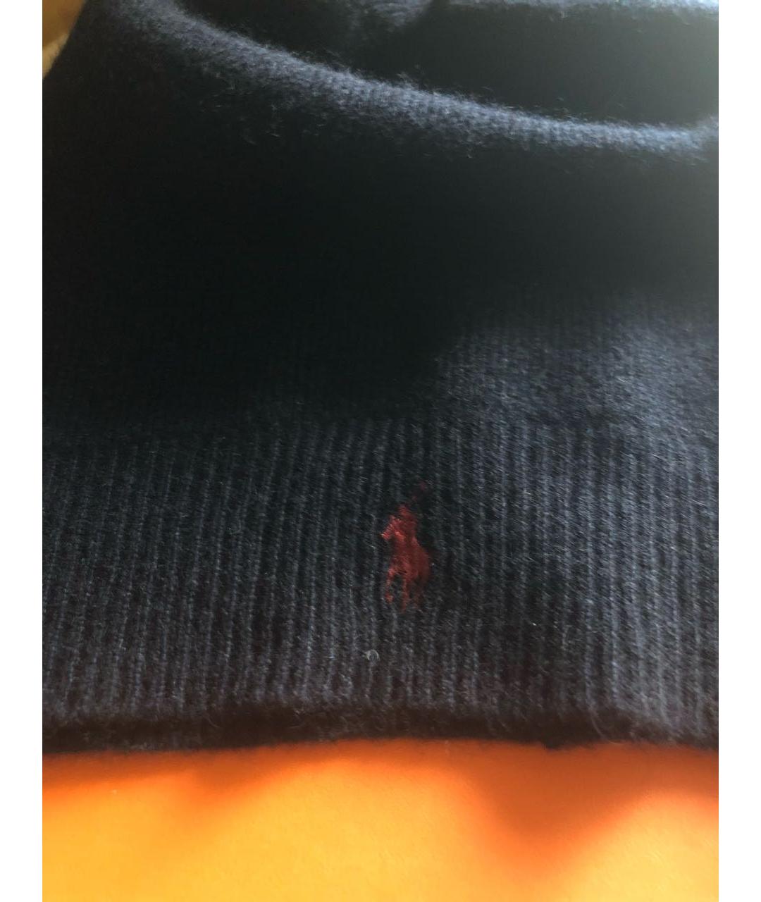 POLO RALPH LAUREN Темно-синяя кашемировая шапка, фото 5