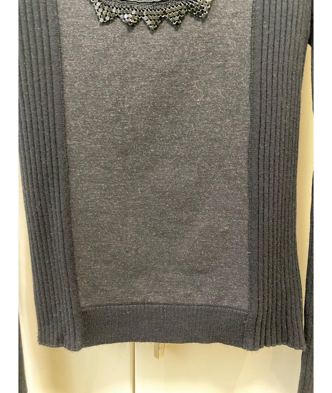 CAVALLI CLASS Черный шерстяной джемпер / свитер, фото 4