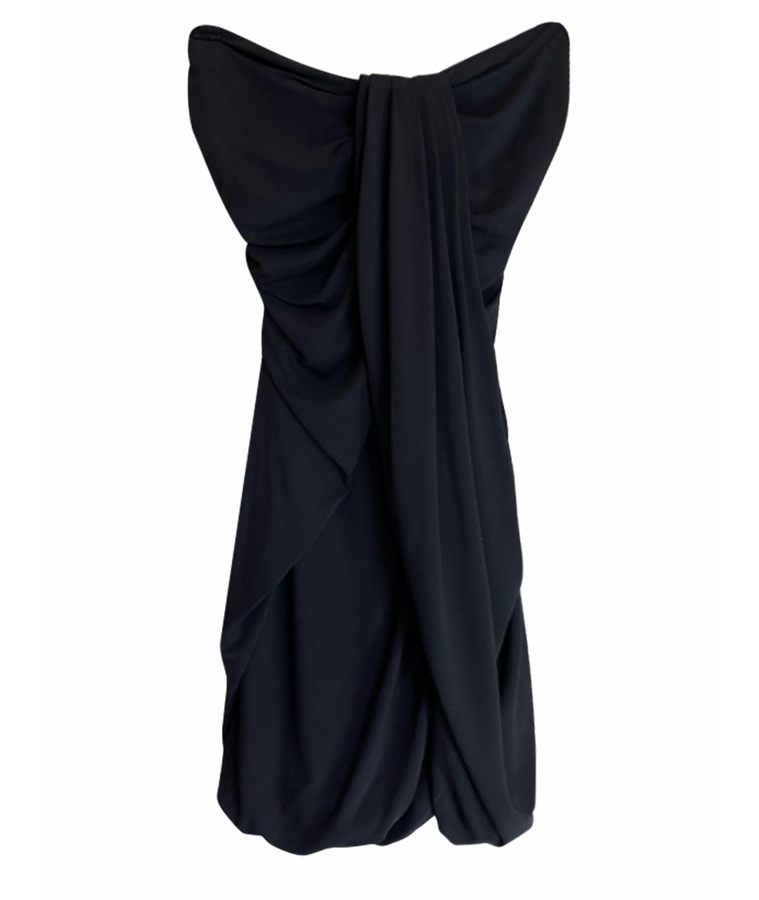 ICEBERG Черное вискозное вечернее платье, фото 1