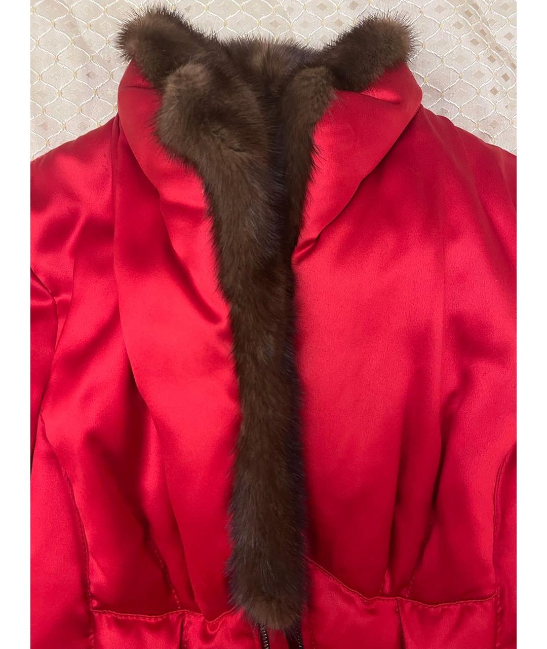 VALENTINO Красная атласная куртка, фото 3