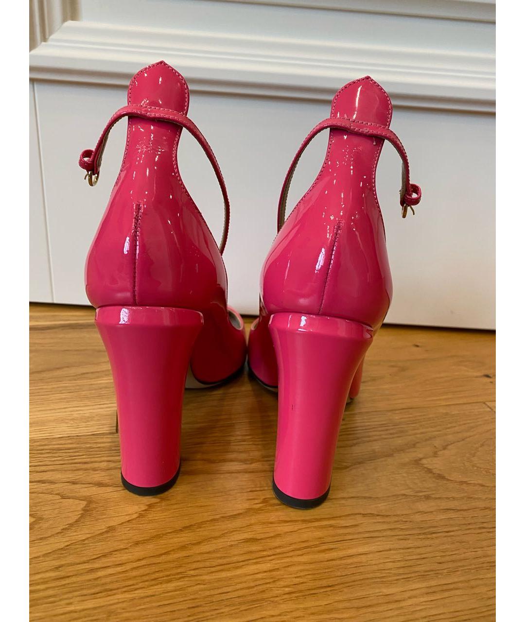 VALENTINO Фуксия туфли из лакированной кожи, фото 3