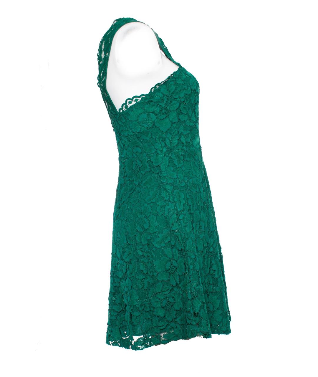 SANDRO Зеленые кружевное коктейльное платье, фото 3