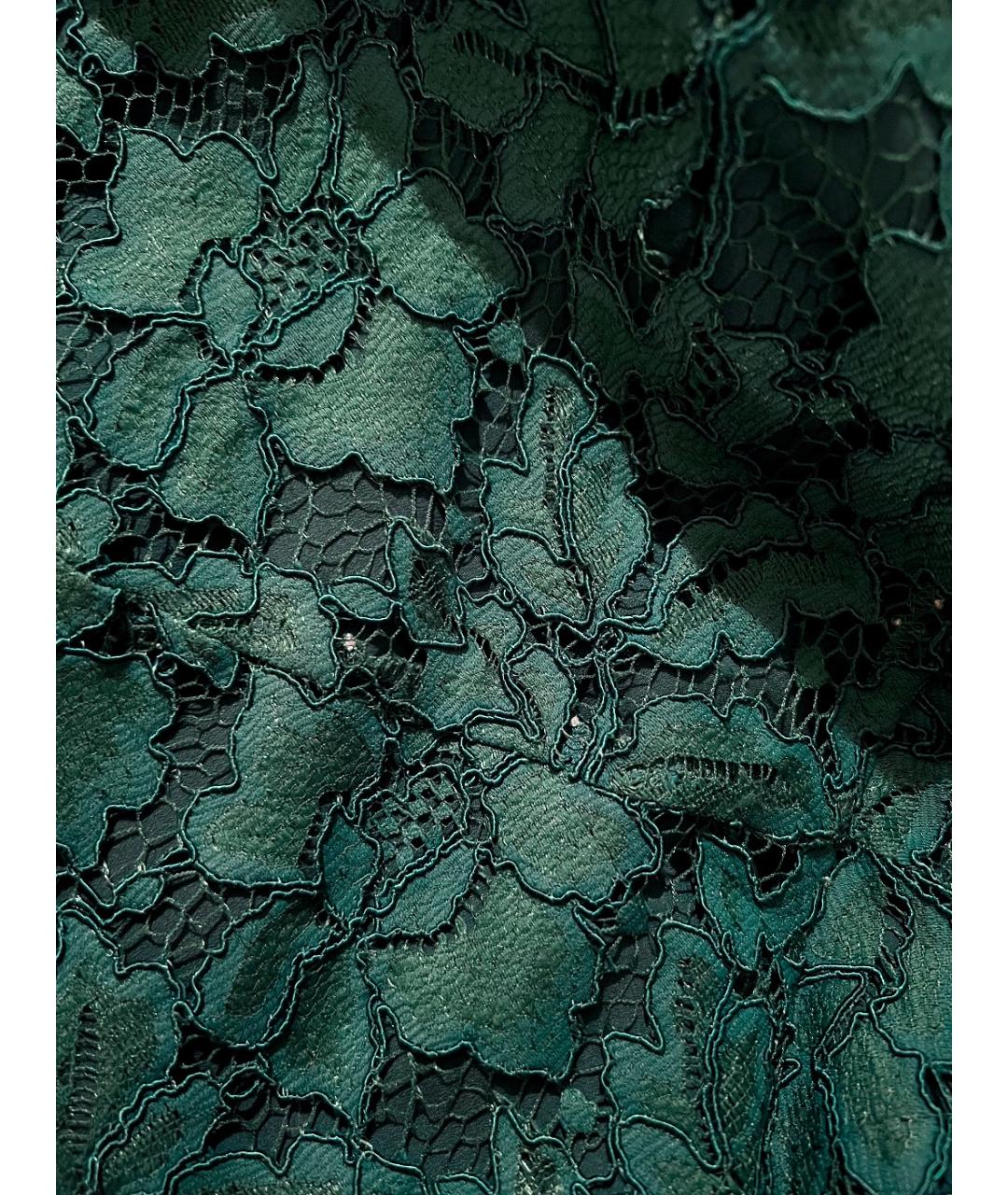 SANDRO Зеленые кружевное коктейльное платье, фото 6
