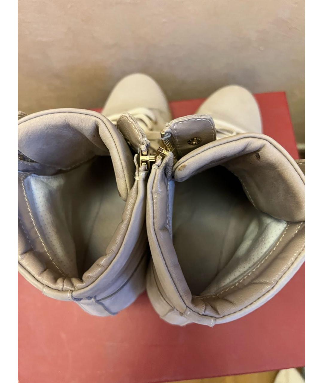 BALDININI Бежевые нубуковые кроссовки, фото 3