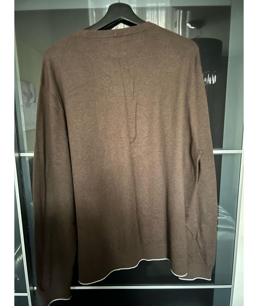 ARMANI EXCHANGE Коричневый кашемировый джемпер / свитер, фото 2