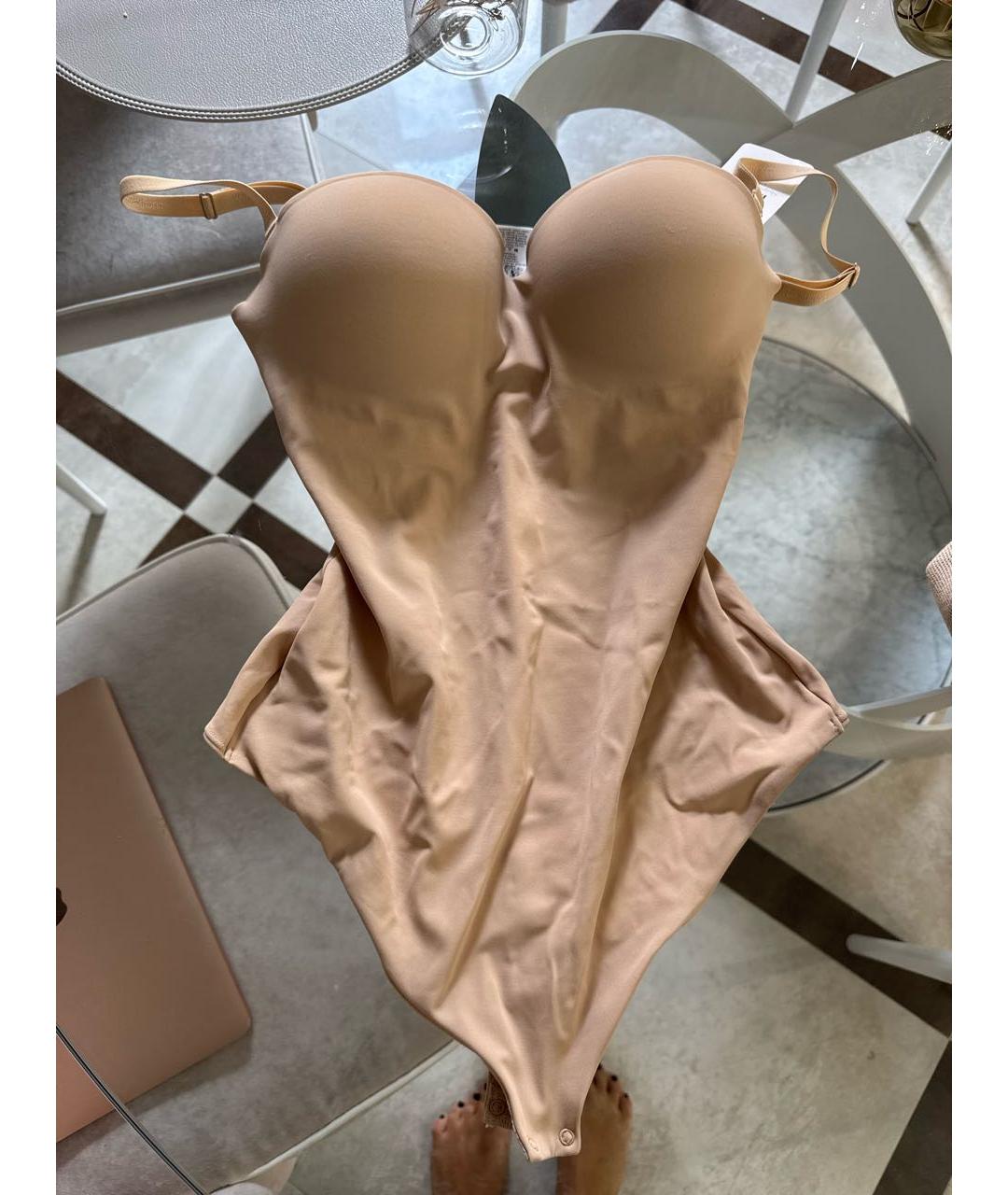 WOLFORD Бежевое синтетическое боди, фото 6