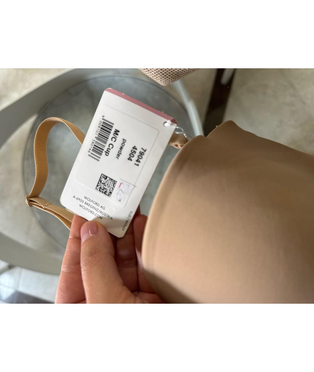 WOLFORD Бежевое синтетическое боди, фото 4