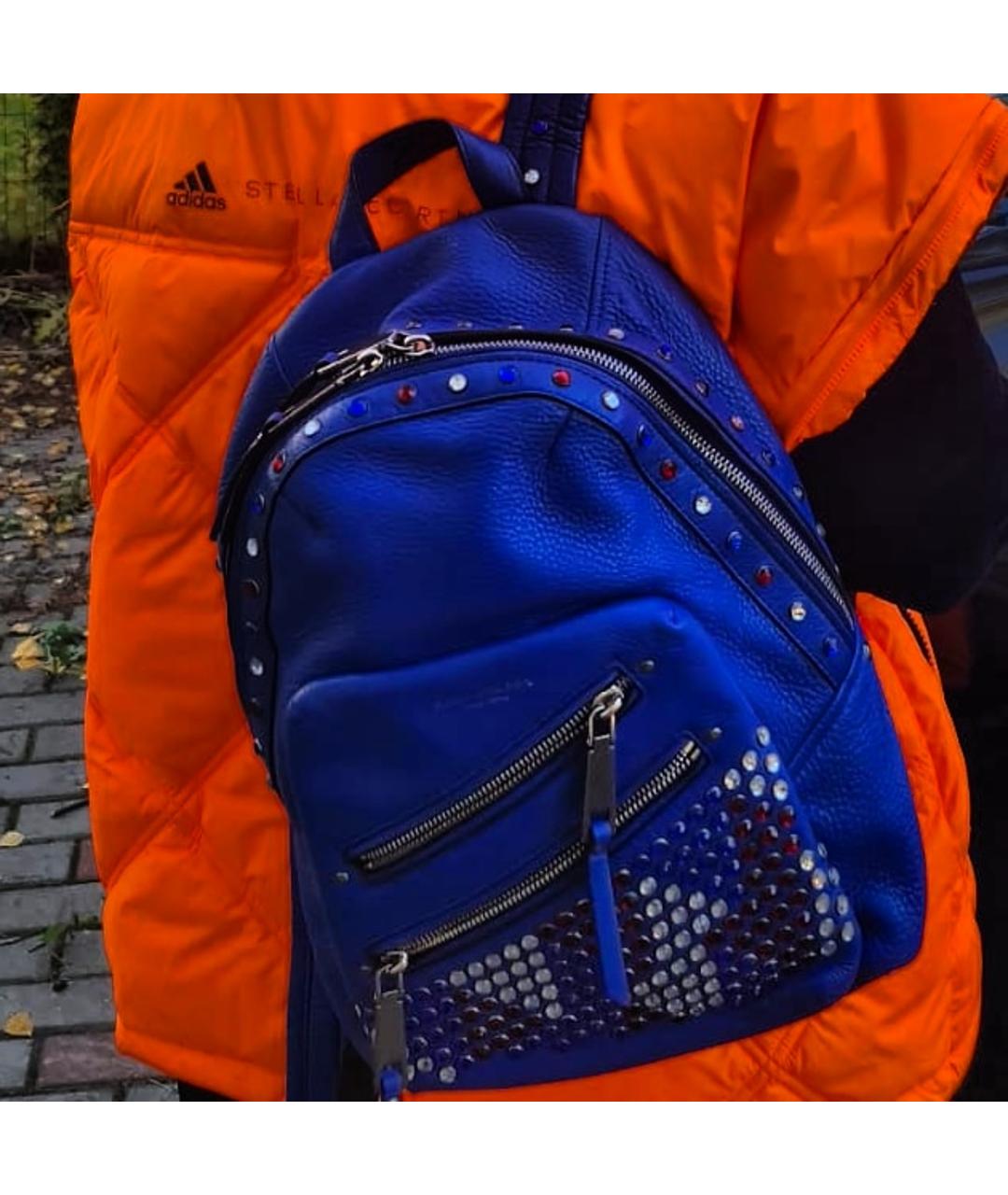 MARC JACOBS Синий кожаный рюкзак, фото 7