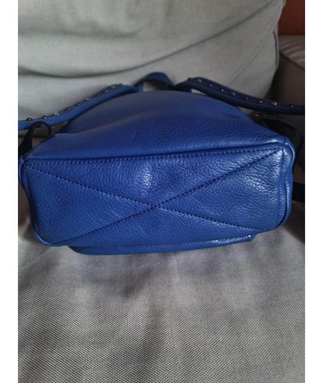 MARC JACOBS Синий кожаный рюкзак, фото 6