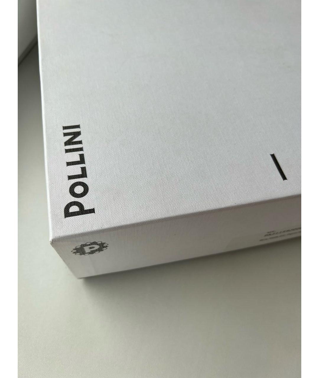 POLLINI Бордовые кожаные ботильоны, фото 6