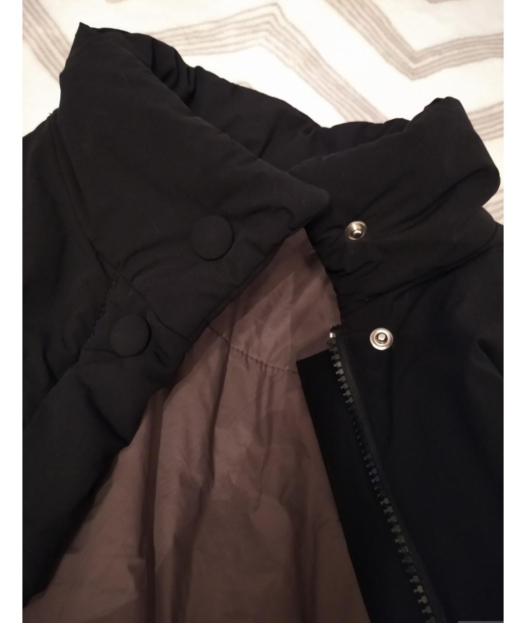 ELEVENTY Черное полиамидовое пальто, фото 4