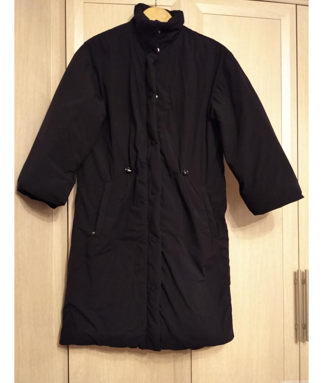 ELEVENTY Черное полиамидовое пальто, фото 2