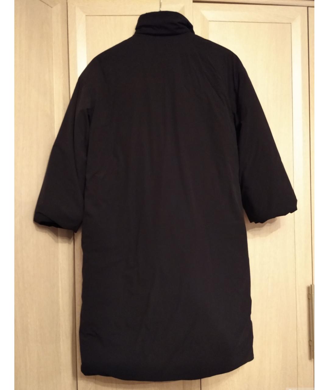 ELEVENTY Черное полиамидовое пальто, фото 3
