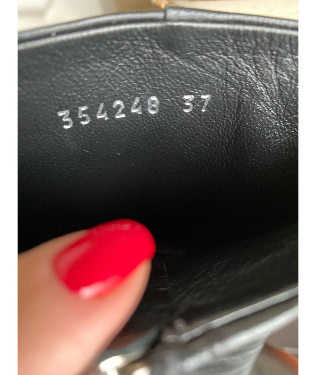 GUCCI Черные кожаные ботильоны, фото 5