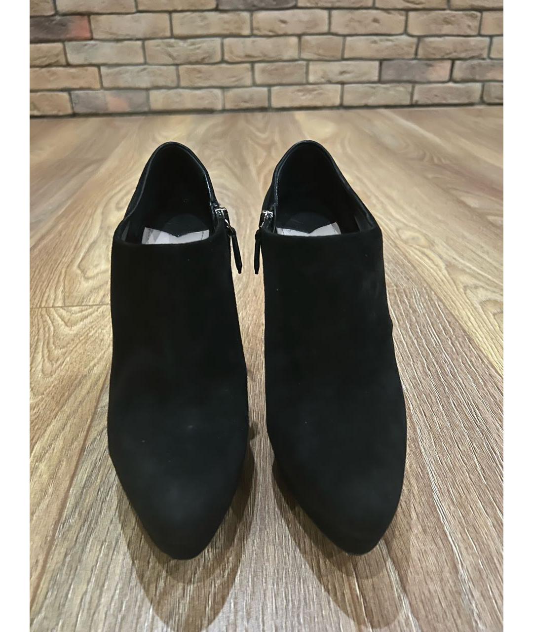 MIU MIU Черные замшевые ботильоны, фото 2