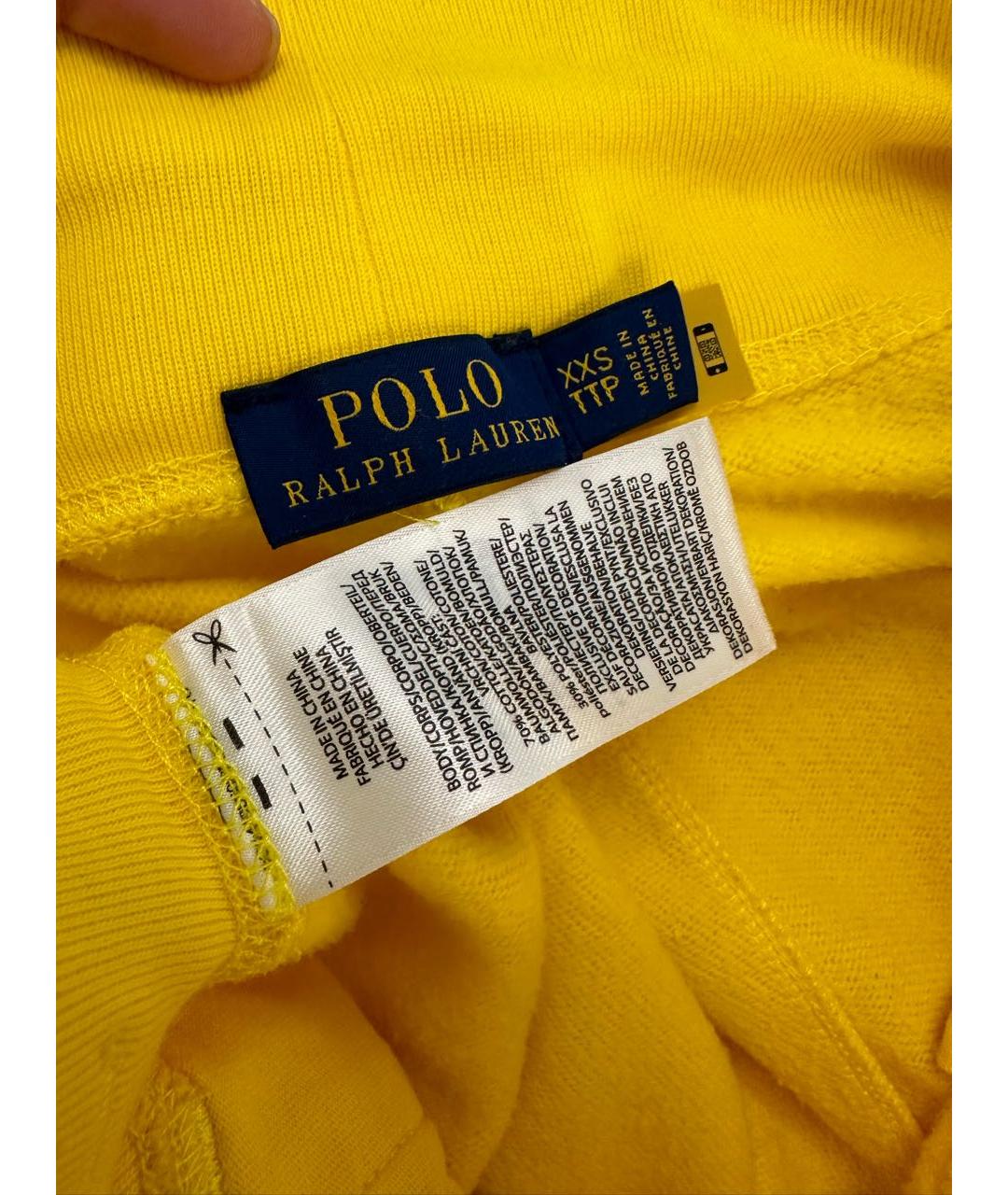 POLO RALPH LAUREN Желтый хлопковый спортивные костюмы, фото 5