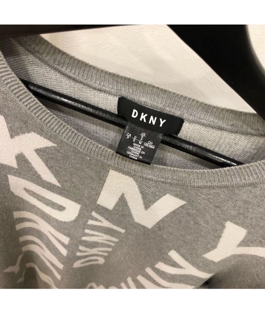 DKNY Серый вискозный джемпер / свитер, фото 4