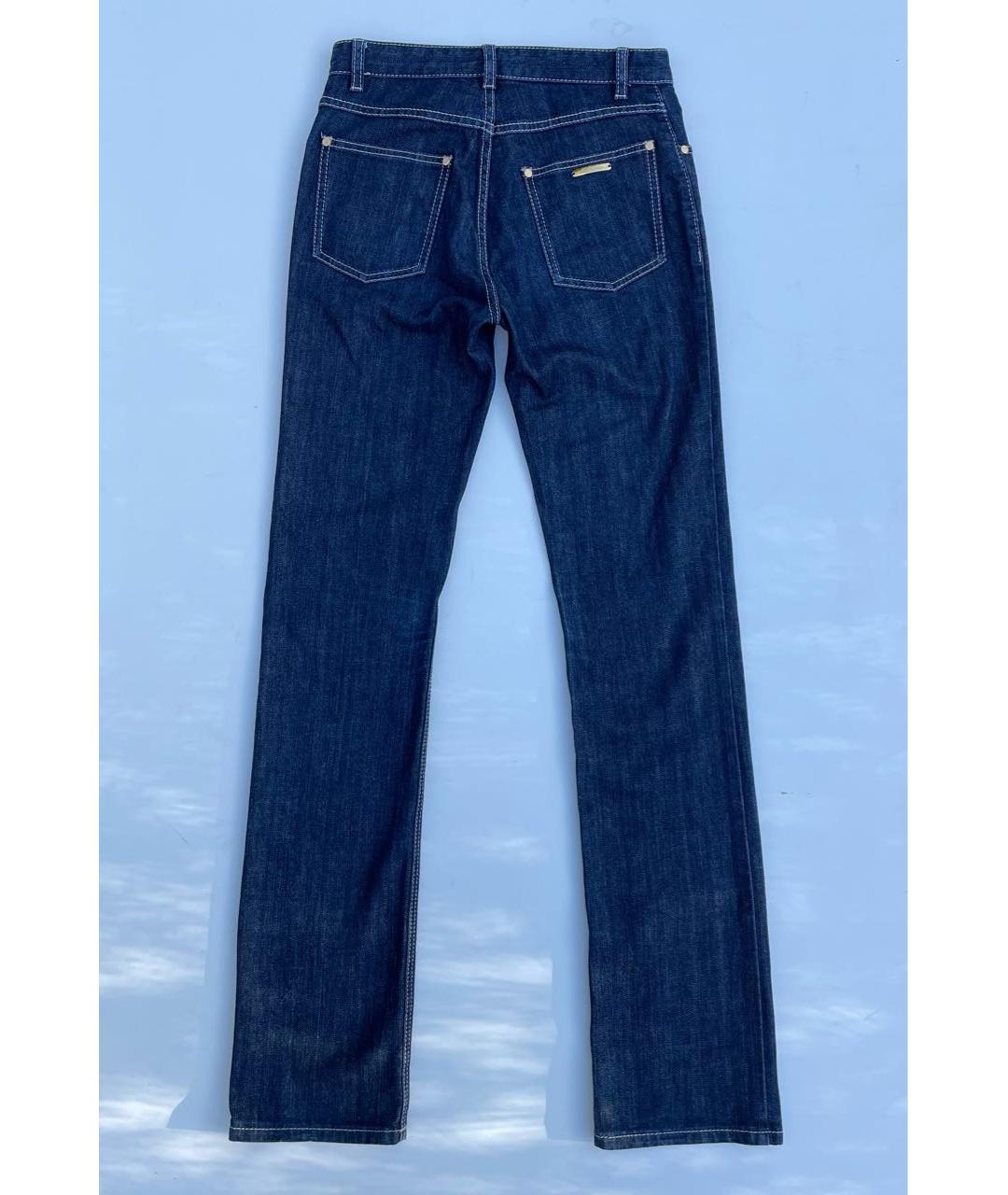 LES COPAINS Темно-синие хлопковые прямые джинсы, фото 2