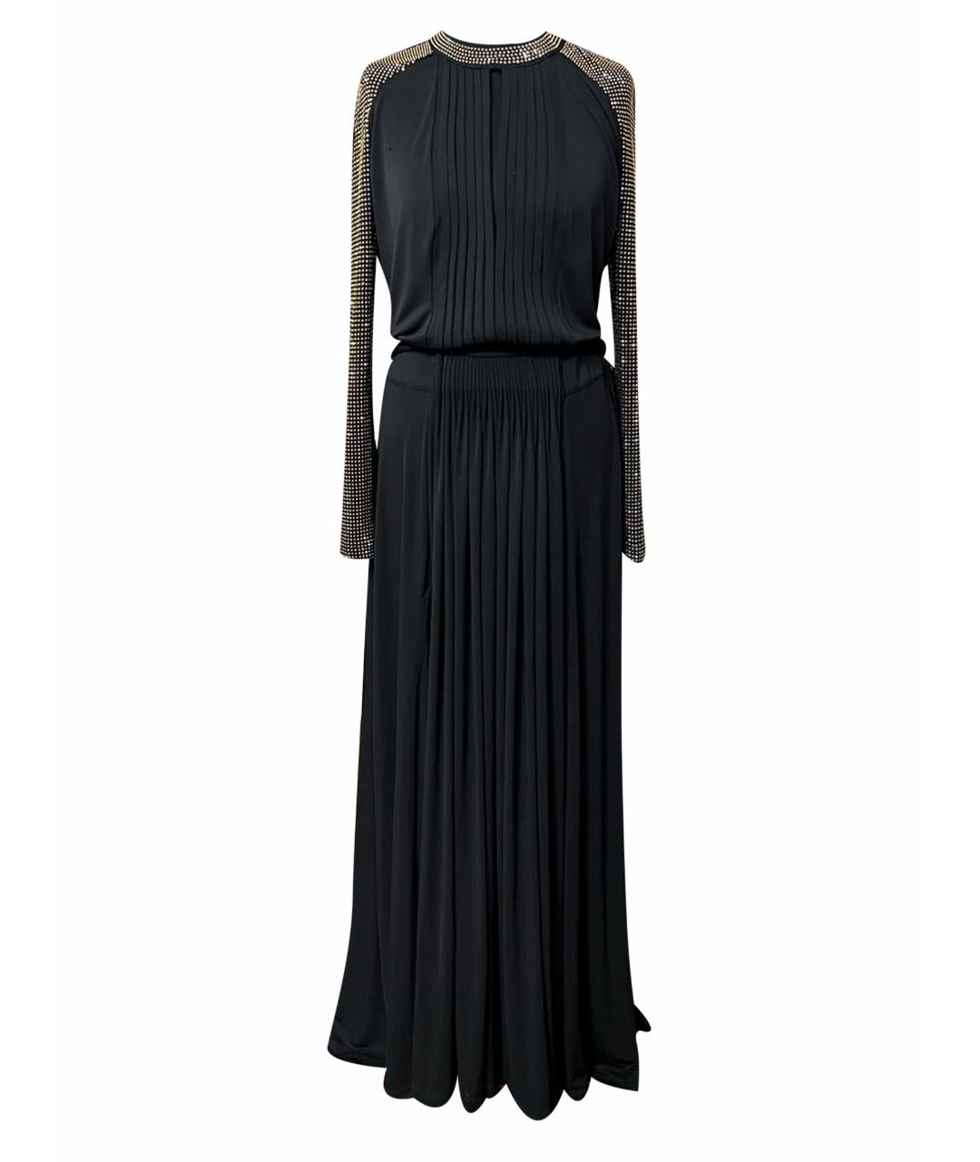 JUST CAVALLI Черное полиэстеровое вечернее платье, фото 1