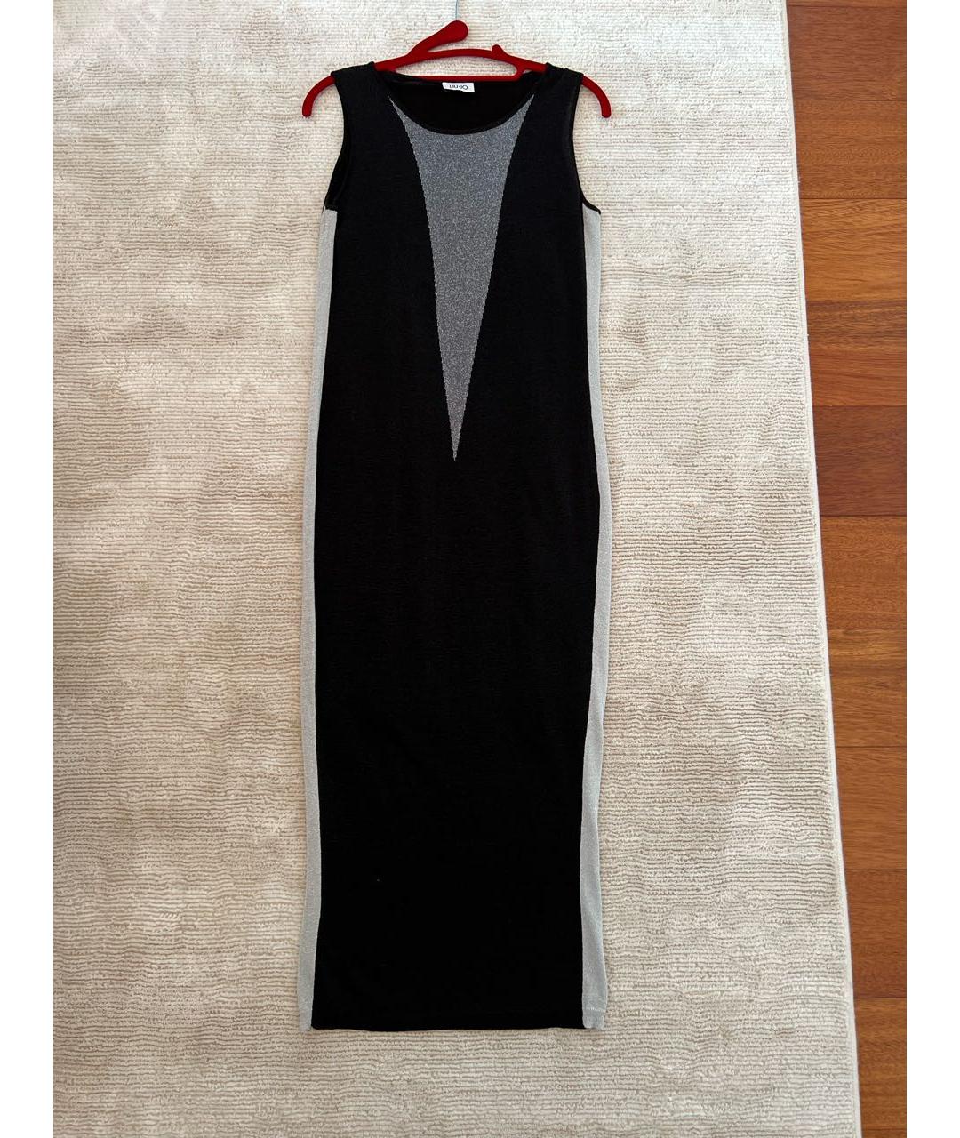 LIU JO Черное полиэстеровое повседневное платье, фото 1