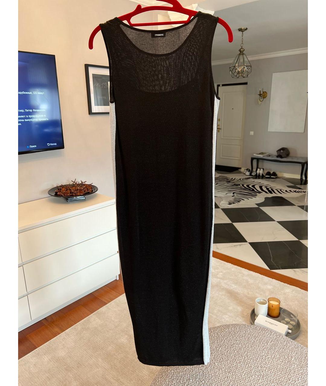 LIU JO Черное полиэстеровое повседневное платье, фото 3