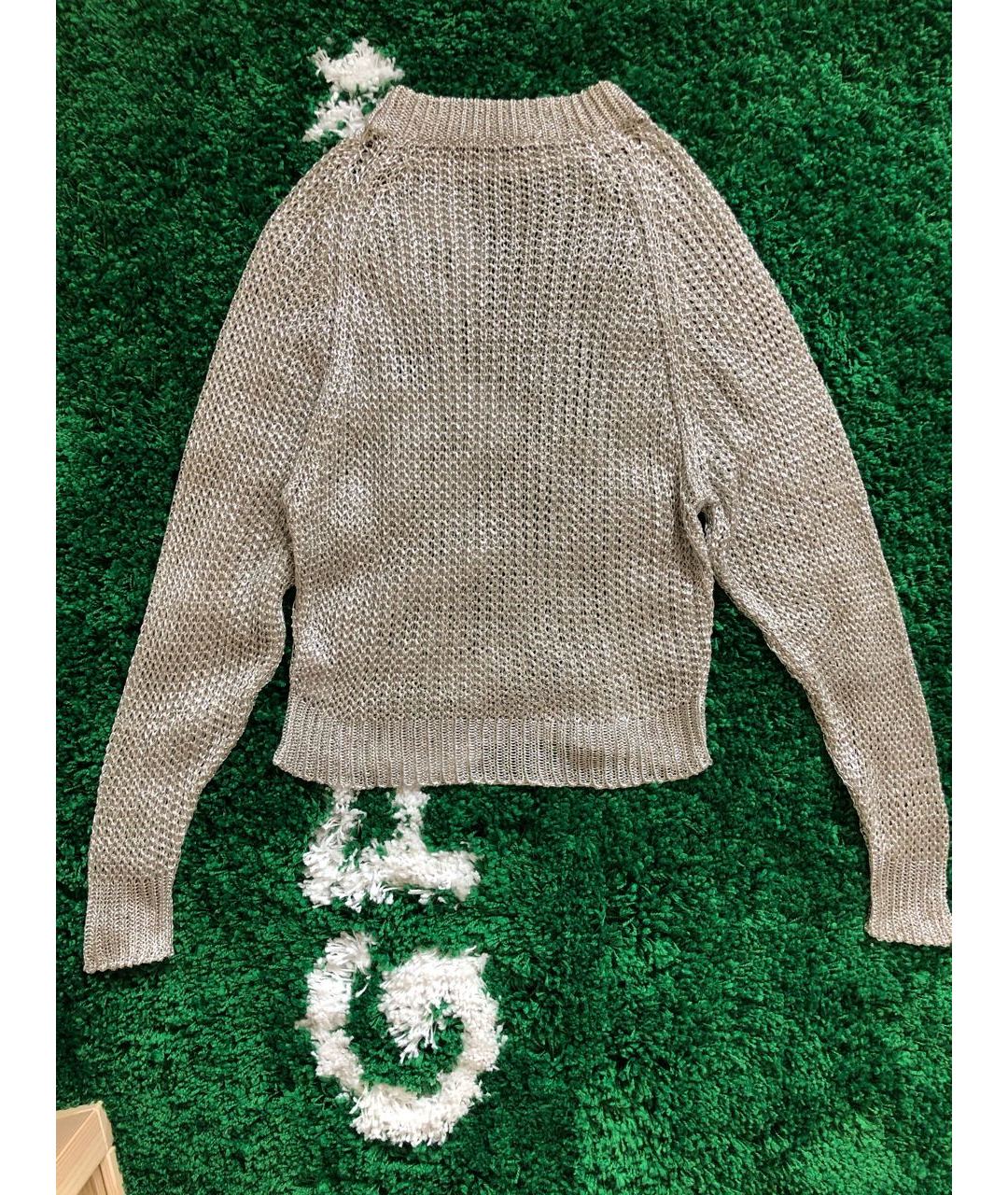 BALMAIN Серебрянный вискозный джемпер / свитер, фото 2