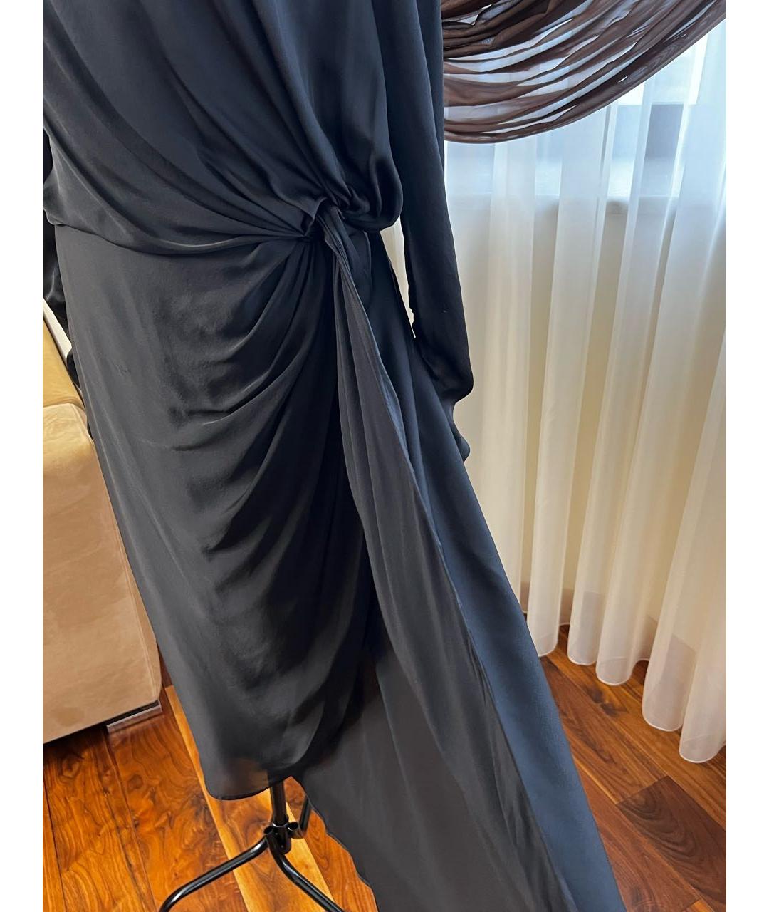 ZIMMERMANN Черное шелковое вечернее платье, фото 7
