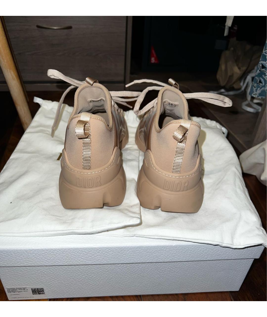 CHRISTIAN DIOR Розовые неопреновые кроссовки, фото 4