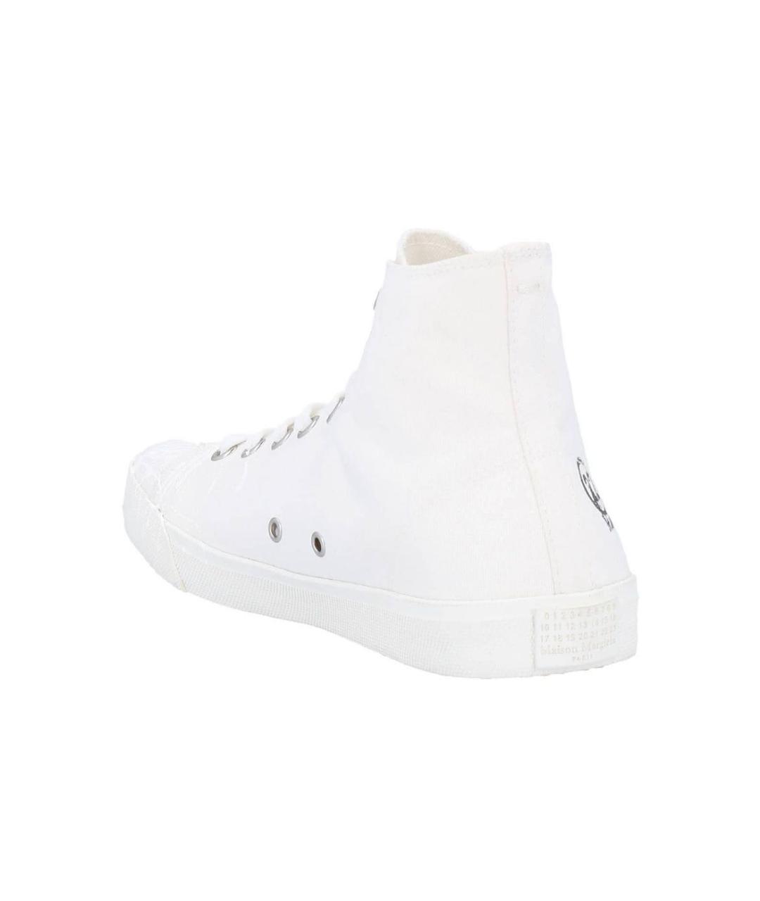 MAISON MARGIELA Белые текстильные кеды, фото 4